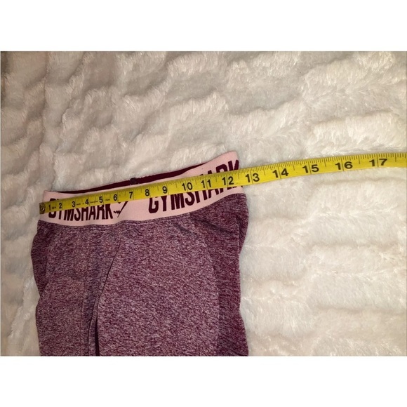 Gymshark Leggings Womens Small Burgundy Pants Gym Athletic Workout - Picture 5 of 8